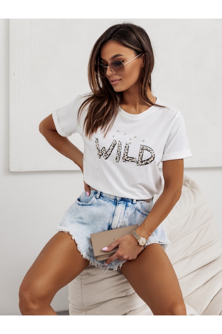 T-Shirt με Τύπωμα Wild
