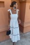 Φόρεμα σε Άνετη Γραμμή με Δεσίματα στις Τιράντες 
