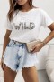 T-Shirt με Τύπωμα Wild