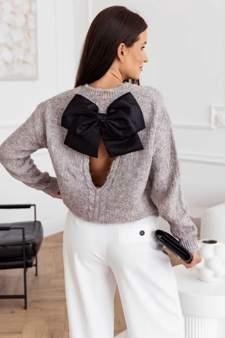 Προϊόν: Μπλούζα Πλεκτή Με Φιόγκο Στην Πλάτη - Καφέ Πούρου Μπλούζα Πλεκτή Με Φιόγκο Στην Πλάτη - Καφέ Πούρου