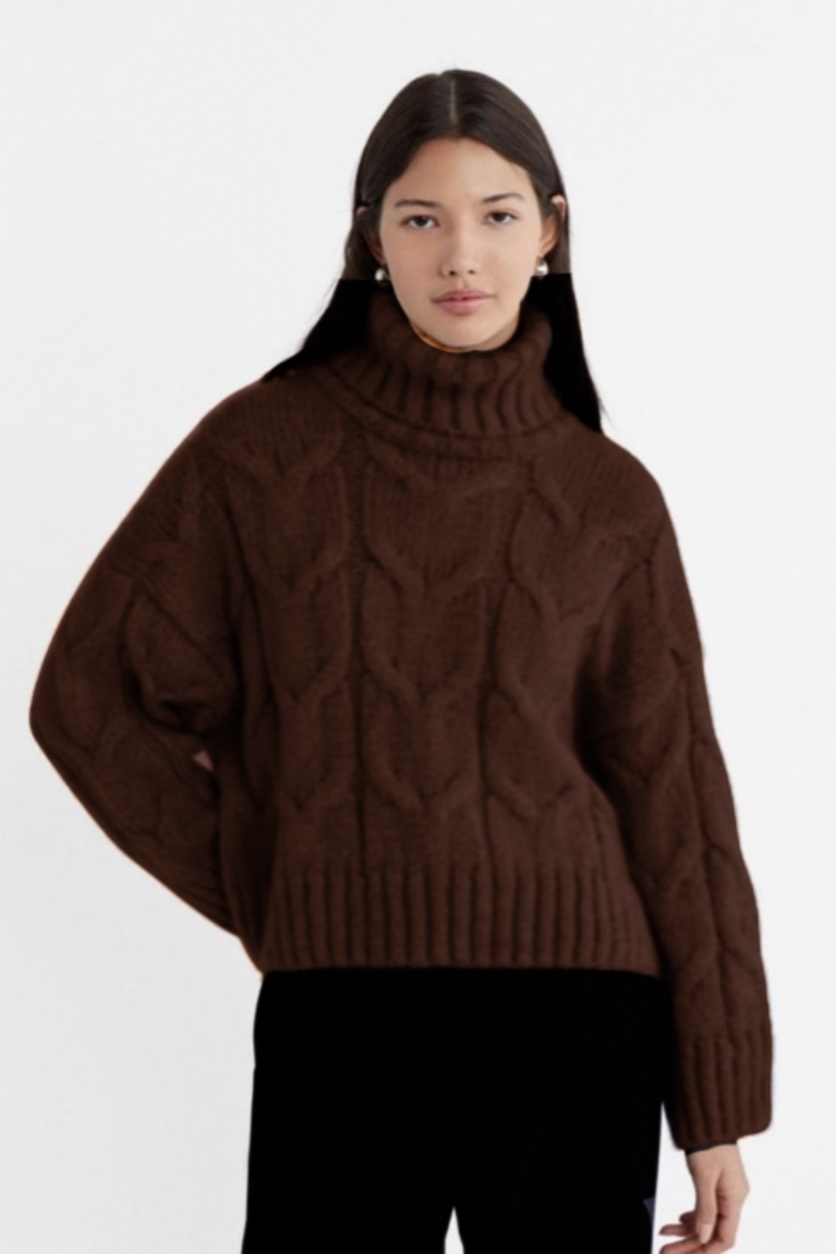 Προϊόν: Μπλούζα Πλεκτή Ζιβάγκο - Καφέ Μπλούζα Πλεκτή Ζιβάγκο - Καφέ