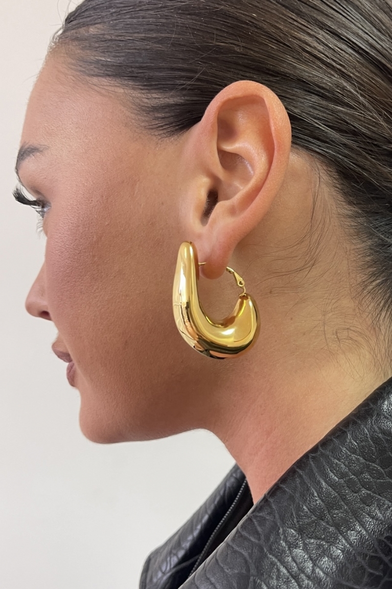 Προϊόν: Σκουλαρίκια Κρίκοι - Χρυσό Σκουλαρίκια Κρίκοι - Χρυσό