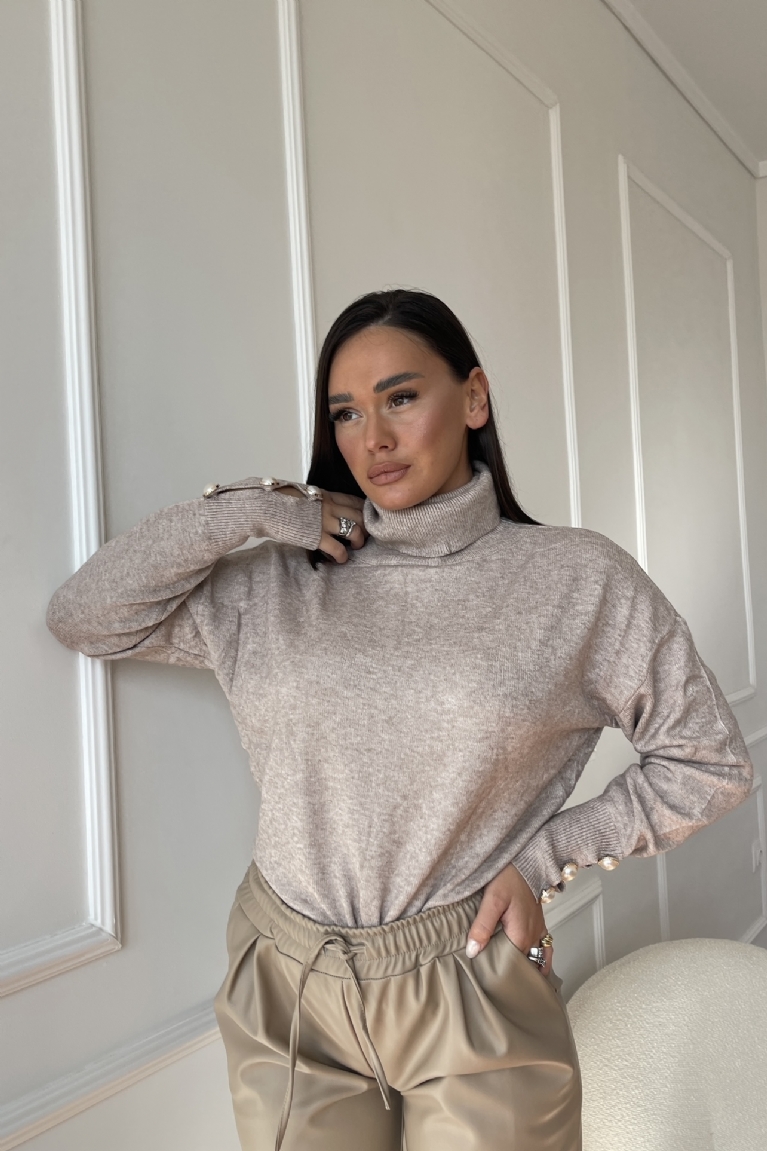 Προϊόν: Μπλούζα Πλεκτή Ζιβάγκο Με Κουμπιά Στα Μανίκια - Καφέ Πούρου Μπλούζα Πλεκτή Ζιβάγκο Με Κουμπιά Στα Μανίκια - Καφέ Πούρου