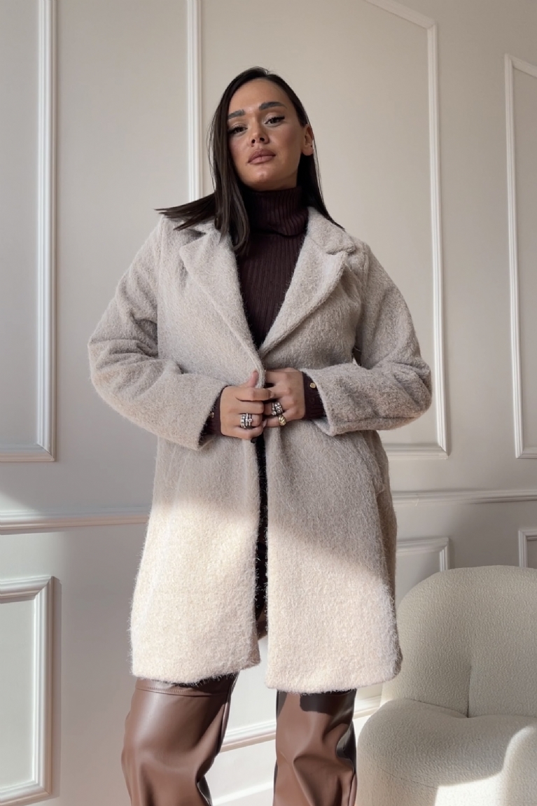 Προϊόν: Παλτό Teddy Με Τσέπες - Εκρού Παλτό Teddy Με Τσέπες - Εκρού