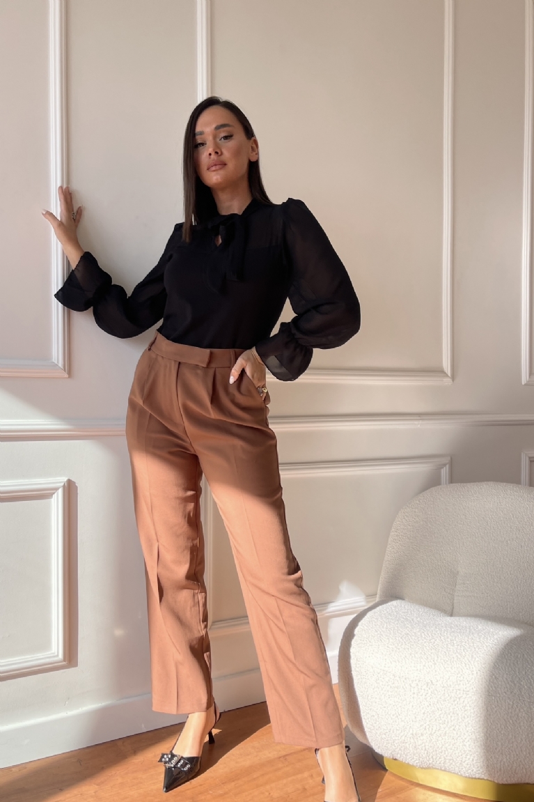 Προϊόν: Παντελόνι Ψηλόμεσο Σε Ίσια Γραμμή - Καφέ Παντελόνι Ψηλόμεσο Σε Ίσια Γραμμή - Καφέ