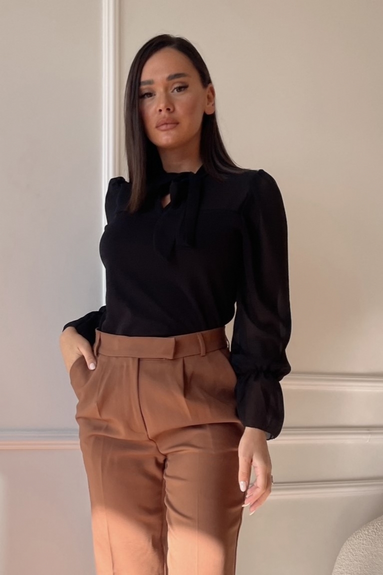 Προϊόν: Μπλούζα Μακρυμάνικη Με Διαφάνεια & Δέσιμο Στον Λαιμό - Μαύρο Μπλούζα Μακρυμάνικη Με Διαφάνεια & Δέσιμο Στον Λαιμό - Μαύρο