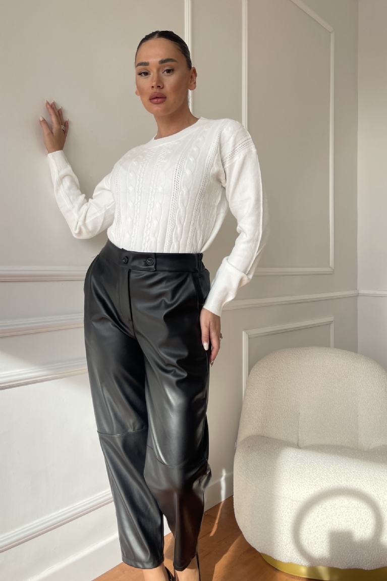 Προϊόν: Μπλούζα Μακρυμάνικη Πλεκτή - Λευκό Μπλούζα Μακρυμάνικη Πλεκτή - Λευκό