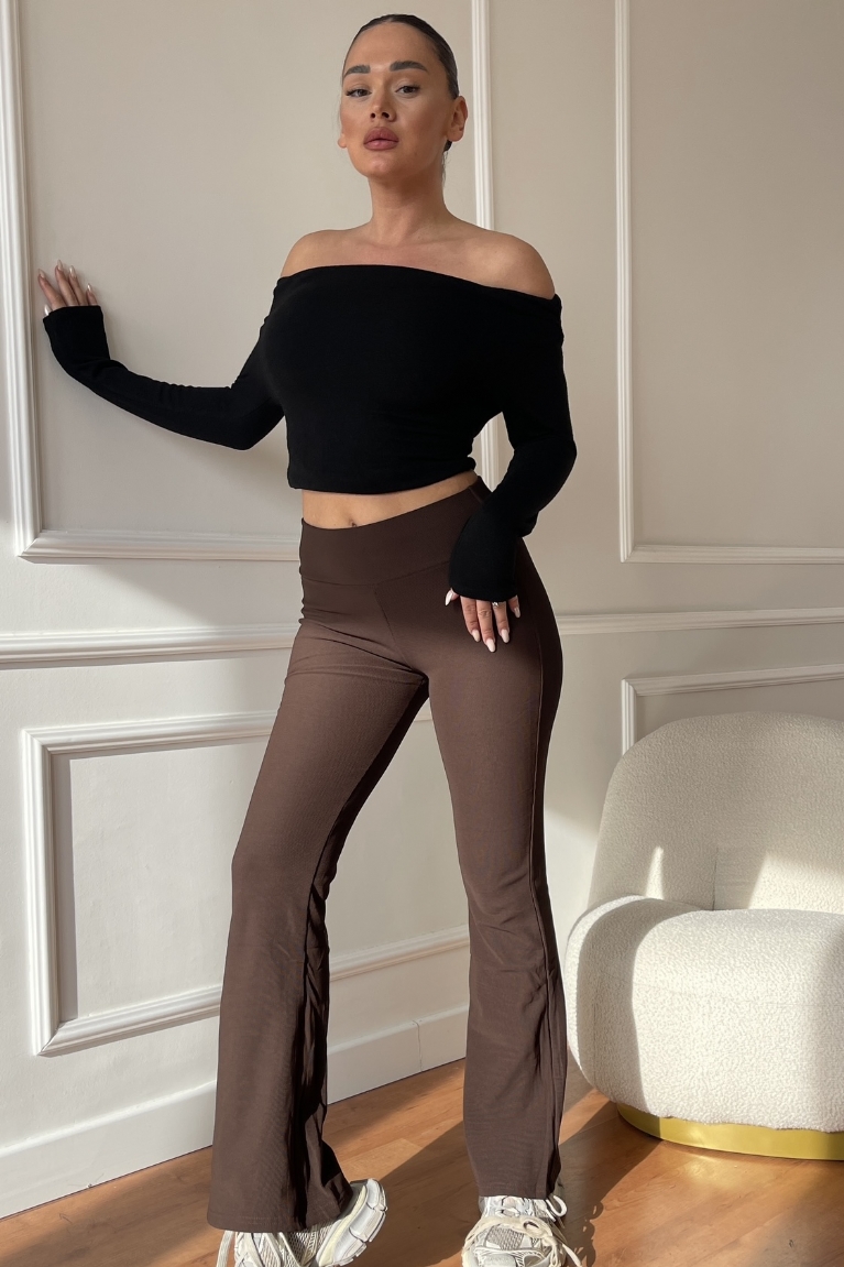 Προϊόν: Κολάν Flare Με Λάστιχο Κολάν Flare Με Λάστιχο