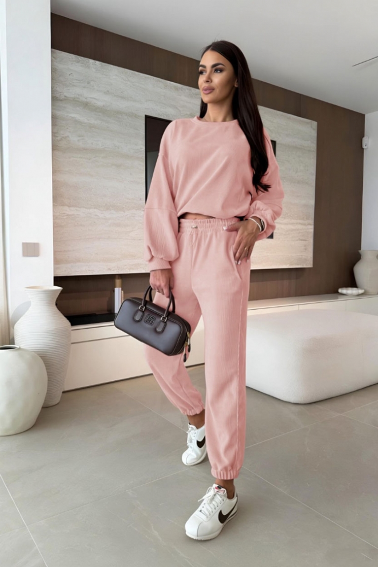 Σετ Φόρμας Παντελόνι & Μπλούζα - Ροζ Παλ