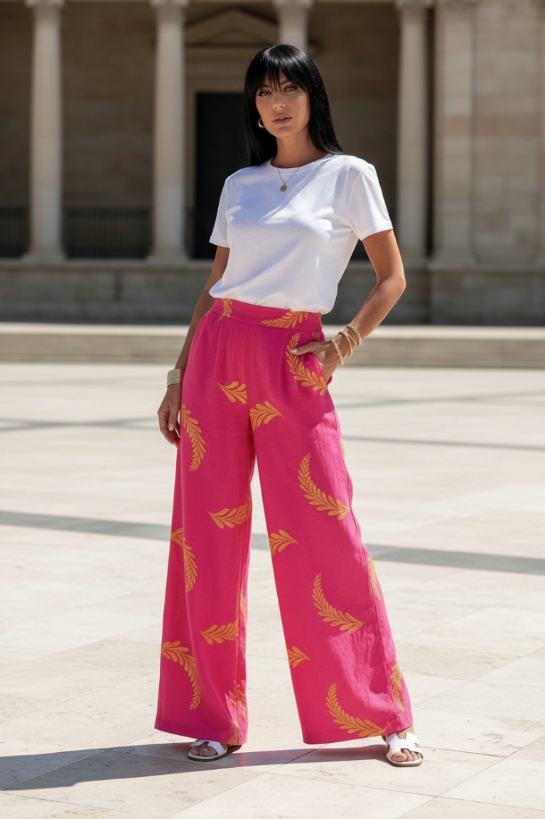 Παντελόνα Εμπριμέ - Φούξ