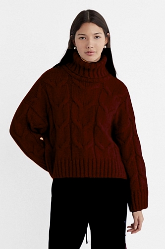 Μπλούζα Πλεκτή Ζιβάγκο - Μπορντό