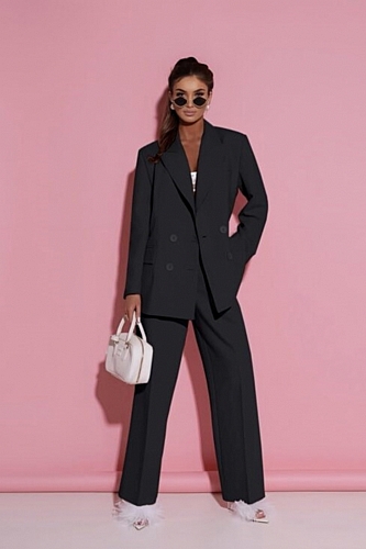 Σετ Σακάκι Blazer & Παντελόνι - Μαύρο