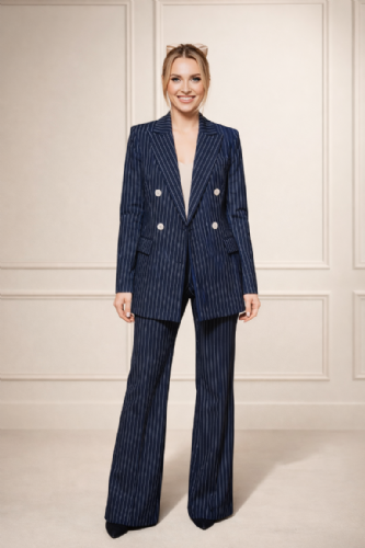 Σετ Παντελόνι & Σακάκι ΡΙΓΕ - Μπλε