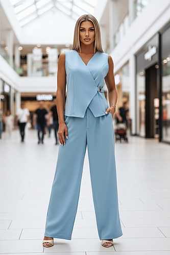 Σετ Γιλέκο με Παντελόνι - Σιέλ