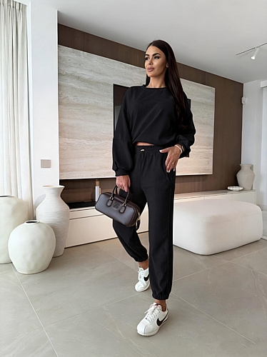 Σετ Φόρμας Παντελόνι & Μπλούζα - Μαύρο