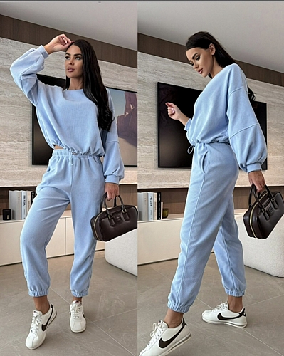 Σετ Φόρμας Παντελόνι & Μπλούζα - Γαλάζιο