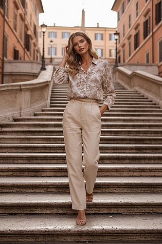 Πουκάμισο Chic Floral - Λευκό