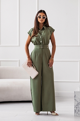 Ολόσωμη Αμάνικη Φόρμα - Λαδί