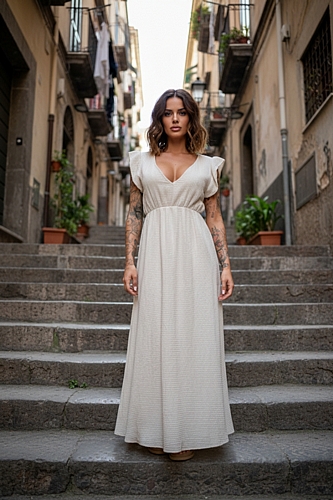 Midi Φόρεμα με 