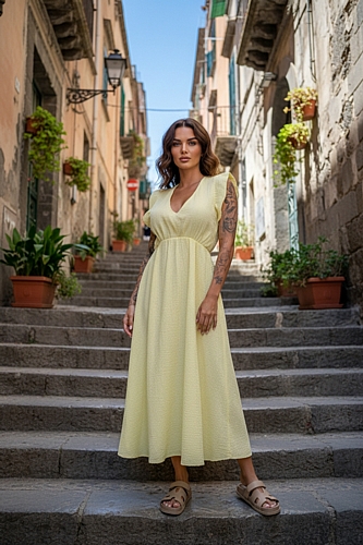 Midi Φόρεμα με 